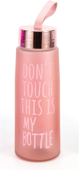 450 Ml Renkli Buzlu Cam Matara Meyve Suyu İçecek Suluk Su Şişesi - Resim 5