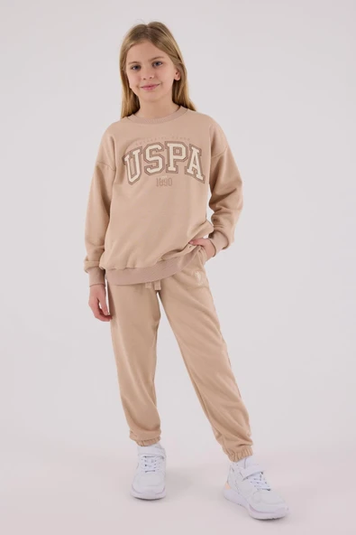 U.S. Polo Assn. Kız Çocuk Eşofman Takımı Büskivi - Resim 6