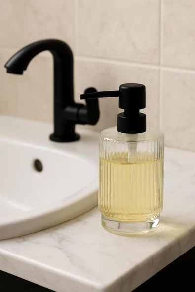 Cam Pinterest Sıvı Sabunluk 200 Ml Şeffaf - Resim 3