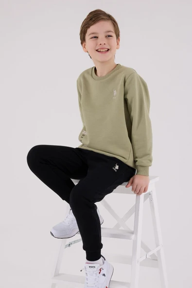 U.S. Polo Assn. Erkek Çocuk Eşofman Takımı Çay Yeşili