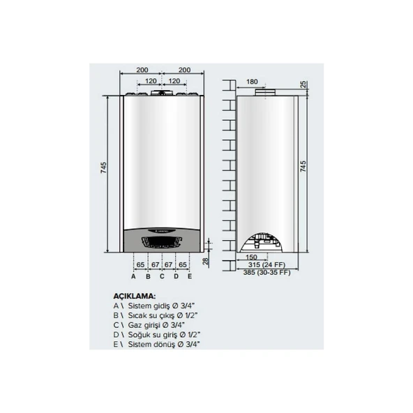 ARİSTON CLAS ONE 24 FF YOĞUŞMALI KOMBİ - 2