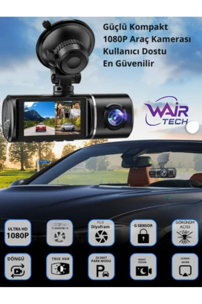 Full Hd 1080P Cama Takılan Araç Kayıt Kamerası Ön Yol Kayıt Kamerası ürün görseli