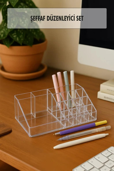 Masa Üstü Kalem Düzenleyici Kalemlik 22 Cm ürün görseli