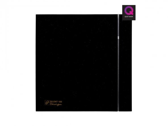 Dekoratif Siyah Havalandırma Fanı Black Silent 100 Cz Design Ultra Sessiz Banyo Wc Aspiratörü Soler Palau Estetik Dizayn