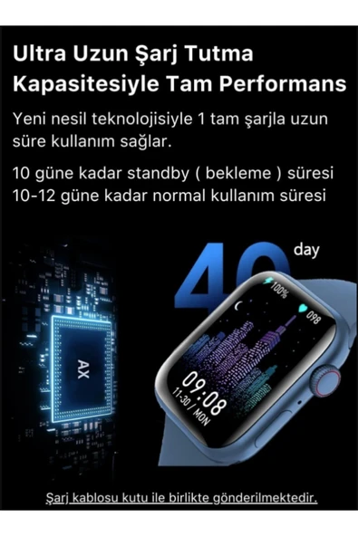 Yeni Nesil T700S Watch 7 Akıllı Saat 45MM EKRAN  Ios Androıd Uyumlu Bluetooth Arama Bildirim Alma - 4