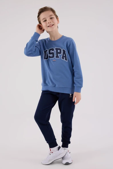 U.S. Polo Assn. Erkek Çocuk Eşofman Takımı Mavi - Resim 3