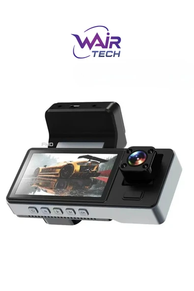 3 Kameralı Wifi li Ekranlı Araç içi Kamerası 1080P HD - Resim 2