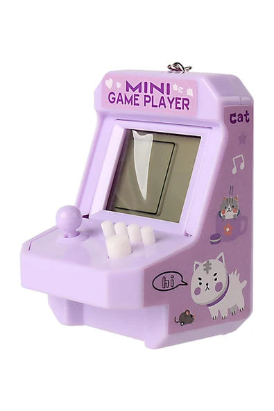 Mini Oyun Konsolu 23 Oyun Modlu Anahtarlık Tetris – Retro Eğlence - 2