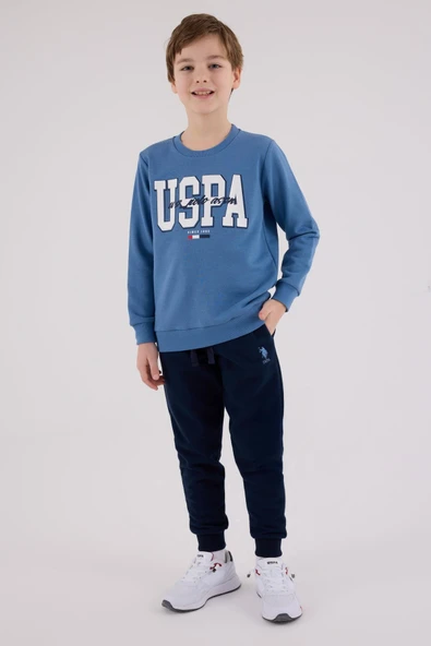U.S. Polo Assn. Erkek Çocuk Eşofman Takımı Mavi ürün görseli 1
