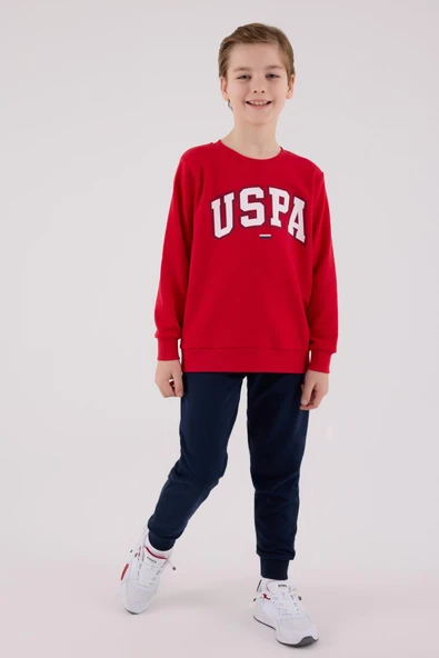 U.S. Polo Assn. Erkek Çocuk Eşofman Takımı Kırmızı - Resim 4