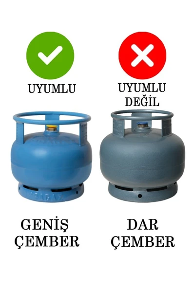 Geniş Çember Piknik Tüpü Uyumlu Pürmüz Isı Tabancası Şalama Yak Yak - Resim 2