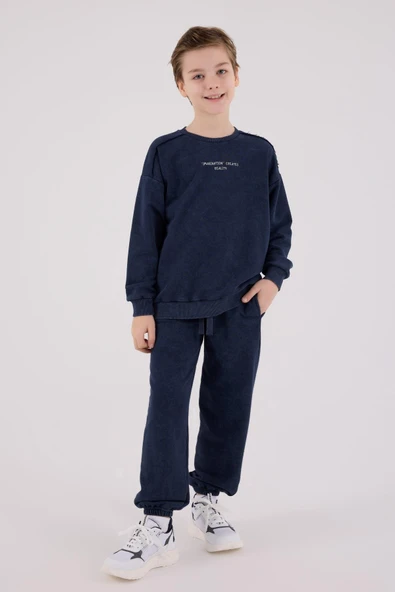 RolyPoly Erkek Çocuk Eşofman Takımı Lacivert - Resim 3