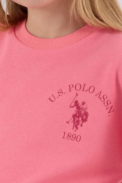 U.S. Polo Assn. Kız Çocuk Eşofman Takımı Neon Pembe - Resim 6