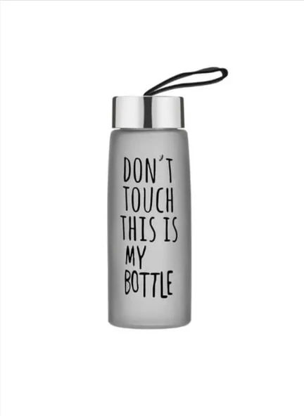 450 Ml Renkli Buzlu Cam Matara Meyve Suyu İçecek Suluk Su Şişesi - Resim 7