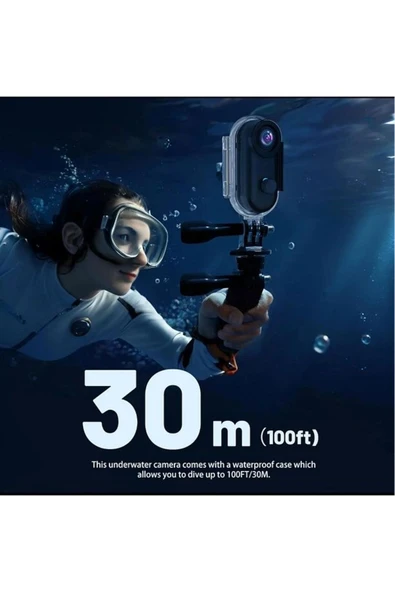 Mini 4k Wıfı Aksiyon Kamerası Vücut Kamerası Giyilebilir Video Kaydedici Hafıza Kartı Dahil - Resim 5