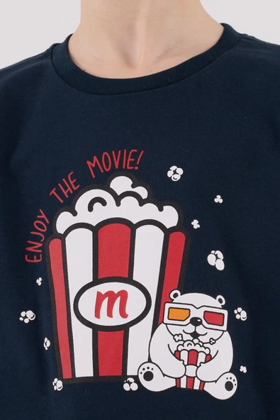 RolyPoly Erkek Çocuk Uzun Kol Pijama Takım Lacivert - Resim 3