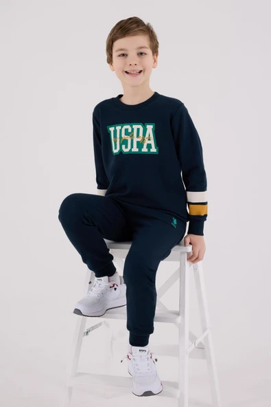 U.S. Polo Assn. Erkek Çocuk Eşofman Takımı Lacivert - Resim 2