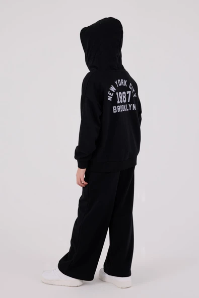 RolyPoly Kız Çocuk Eşofman Takım Siyah - Resim 4