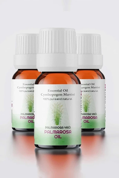 PROCLİS Palmarosa Yağı, Uçucu Yağ, Palmarosa Oil, Cymbopogon Martini 3x10 ml, 3'lü Set