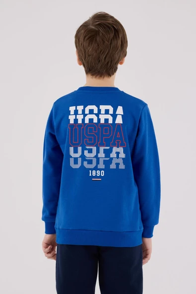 U.S. Polo Assn. Erkek Çocuk Eşofman Takımı Mavi - Resim 4