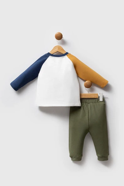 U.S. Polo Assn. Erkek Bebek 2'li Takım Beyaz -Yeşil - 3