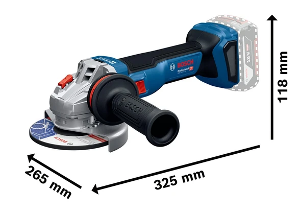 Bosch GWS 18V-11 S 2x5.0Ah Çift Akülü Taşlama - Resim 2