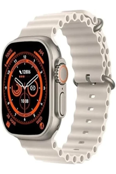 Watch 8  Son Nesil ULTRA  Akıllı Saat  Ios Ve Andorid Uyumlu  49 Mm Uzay Grisi alüminyum kasa - Resim 3