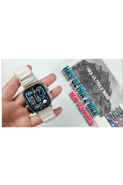 HK9 ULTRA 2 MAX YENİ NESİL AKILLI SAAT 49 MM YENİ VERSİYON AKILLI SAAT AMOLED NFC SİRİ - Resim 4