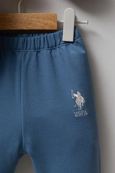 U.S. Polo Assn. Erkek Bebek 2'li Takım Mavi - Resim 4
