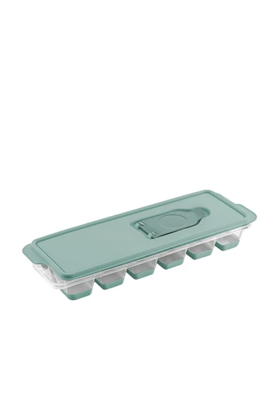 12 Hazneli Bas Çıkar Buzluk & Buz Kabı Beyaz - Resim 3