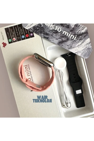 HK10 Mini Akıllı Saat Kordon Hediyeli 1.75" Amoled Ekran Tüm Telefonlara Uyumlu Su Geçirmez - Resim 4