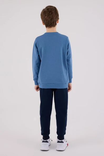 U.S. Polo Assn. Erkek Çocuk Eşofman Takımı Mavi - Resim 3