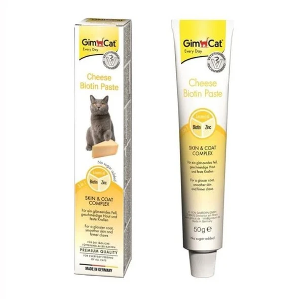 Gimcat Cheese Paste Peynirli  Biotin Macun  50GR