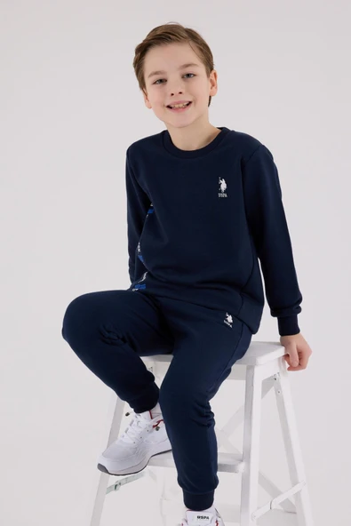 U.S. Polo Assn. Erkek Çocuk Eşofman Takımı Lacivert - Resim 3