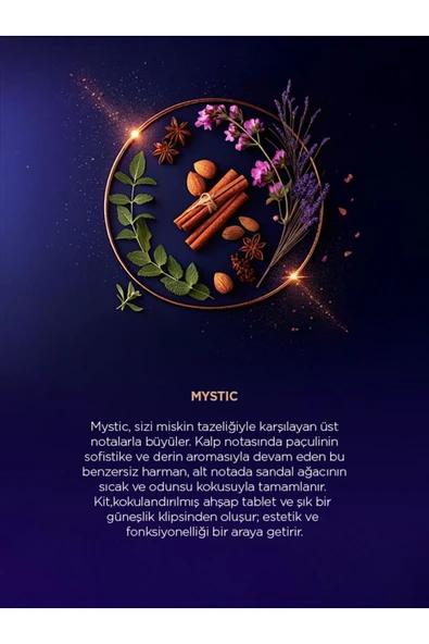 Zeder Araç Kokusu Başlangıç Kiti (Arkadaş Paketi) - 2'li Mystic - 7