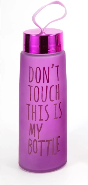 450 Ml Renkli Buzlu Cam Matara Meyve Suyu İçecek Suluk Su Şişesi - Resim 4