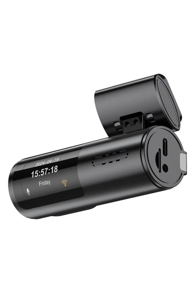 HD 4K 1080P Araç DVR Mırrorlink Çift Lensli Araç Sürüş Kaydedici Araba Kamerası - Resim 3