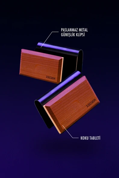 Zeder Yeni Nesil Ahşap Araç Kokusu Başlangıç Kiti - Aura - 4