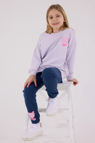 RolyPoly Kız Çocuk Eşofman Takımı Lila - Resim 2