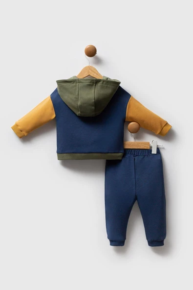 U.S. Polo Assn. Erkek Bebek 2'li Takım K.İndigo - Hardal - Resim 3