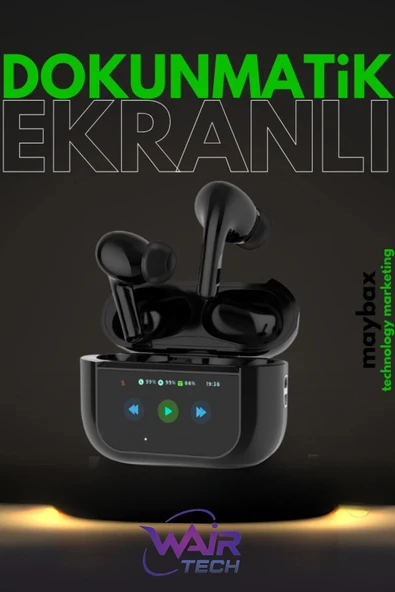 3.nesil Pro Dokunmatik Ekranlı Anc&enc Bluetooth 5.4 Kulakiçi Silikonlu Kulaklık Ios AndroId Uyumlu ürün görseli