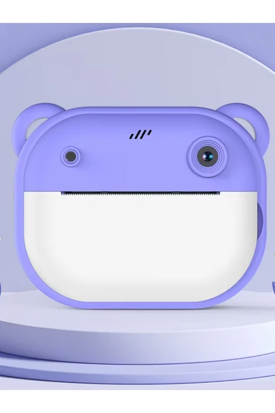 Dijital Video Kayıt Fotoğraf Çocuk Kamerası Oyunlu Anlık Termal Resim Kağıt Baskılı - Resim 2