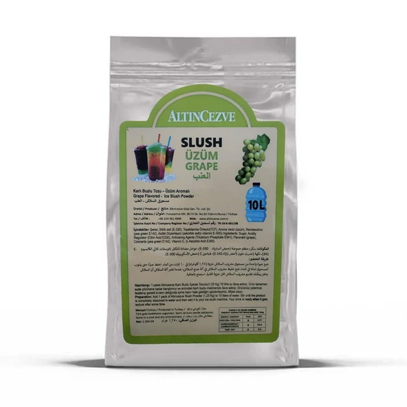 Altıncezve Ice Slush Karlı Buzlu Karlama Tozu Buzlaş | Üzüm 1.250 Gr - 10 L ürün görseli 1