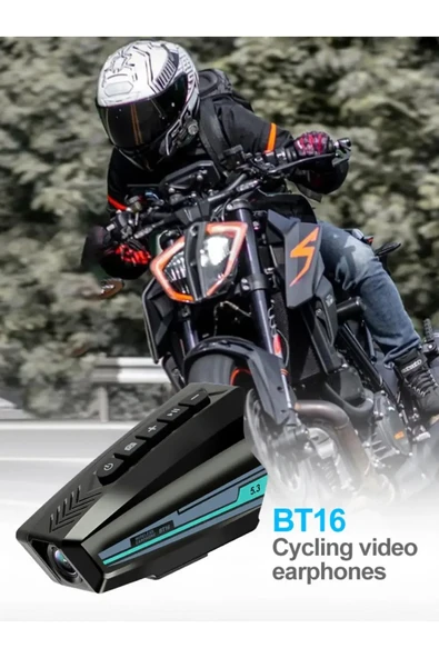 Bluetooth 5.3 Motosiklet Kask Kulaklık & DVR Kameralı WiFi App Su Geçirmez 2000 mAh 5.3 Su Geçirmez - 6