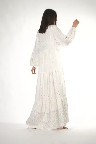 Abbra Kadın Katleya Model Yazlık Elbise - 12