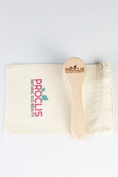 Proclis %100 Doğal Keçi Kılı Yüz Bakım Fırçası, Yüz Bakım Fırçası 1 Adet İsim Yazdırılabilir - 4