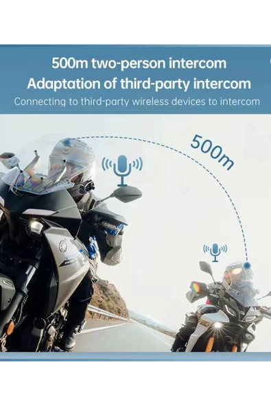 Q29 Motosiklet Kask Bluetooth Kulaklık Eşleşmeli 1080p Kamera Geniş Açı Su Geçirmez Intercom - 5