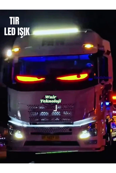 60 Cm RGB Led Panel Ekran Kumandalı App Kontrollü 16x96 Tır Kamyon Otobüs işYeri Cam Duvar Reflektör - Resim 6