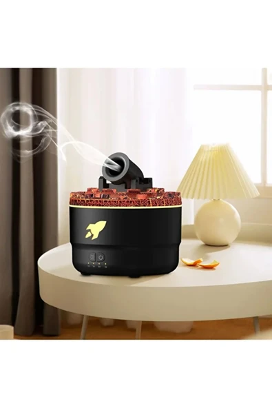 Ultrasonik Hava Nemlendirici Buhar Makinesi Ve Aroma Difüzörü Işıklı Terapi Aromatik Koku Verici - 3