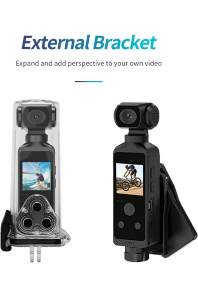 K850H 4K Kameralı 3 Eksen Gimbal Sabitleyici Video Kaydedicili 1,3 Inç LCD Ekran, 16MP - 5
